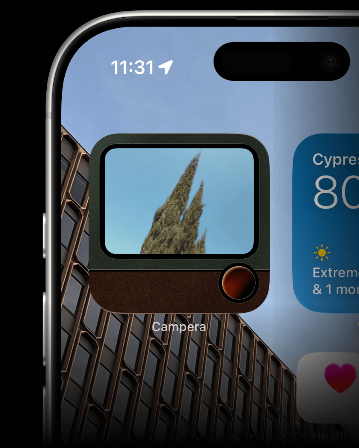 Home screen widget showing your latest shot